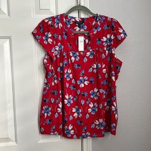 NWT Flutter-sleeve Blouse Size L